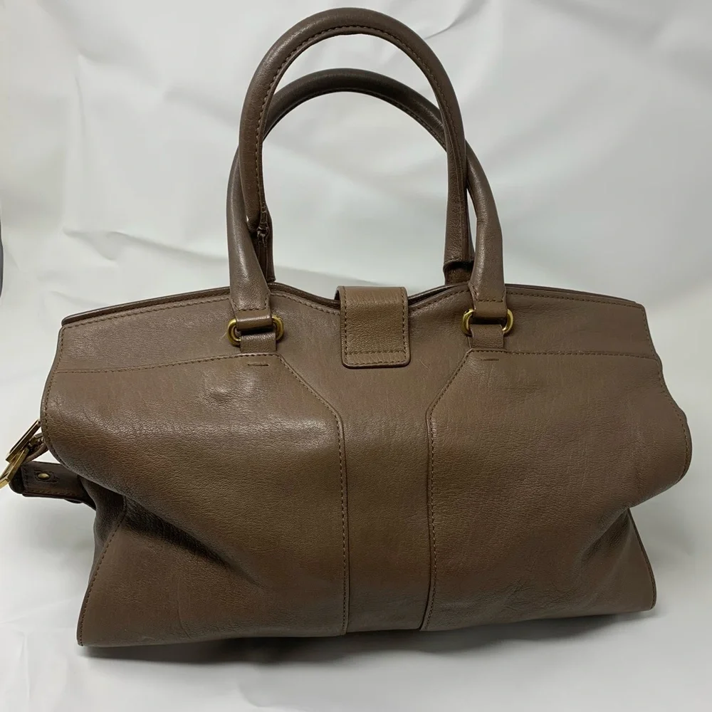 💯 AUTH YSL Saint Laurent Cabas Y Leather Tote - Picture 4 of 12